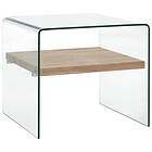 vidaXL Coffee Table Clear 50x50x45 cm Tempered Glass