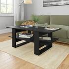 vidaXL Coffee Table Black 110x55x42 cm Chipboard