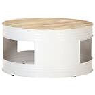 vidaXL Coffee Table White 68x68x36cm