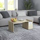 vidaXL Coffee Table Sonoma Oak 90x45x35 cm Chipboard