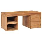 vidaXL Kahvipöytä 90x50x40 cm Solid Teak Wood