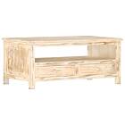 vidaXL Kahvipöytä White 90x50x40 cm Solid Mango Wood