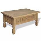 vidaXL Kahvipöytä with Drawer Mexico Pinewood