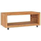 vidaXL Kahvipöytä 110x60x40 cm Solid Teak Wood