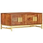 vidaXL Kahvipöytä 90x55x40 cm Solid Acacia Wood