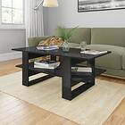vidaXL Coffee Table High Gloss Black 110x55x42 cm Chipboard