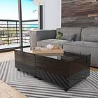 vidaXL Coffee Table High Gloss Black 120x60x35 cm
