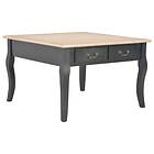 vidaXL Coffee Table Black 80x80x50 cm Wood