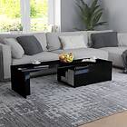 vidaXL Coffee Table High Gloss Black 150x50x35 cm Chipboard