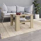 vidaXL Coffee Table Sonoma Oak 60x60x42 cm Chipboard