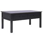 vidaXL Coffee Table Black 100x50x45 cm Wood