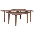 vidaXL Coffee Tables 2 pcs Solid Teak Wood