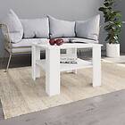 vidaXL Coffee Table White 60x60x42 cm Chipboard