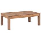 vidaXL Coffee Table Solid Teak Wood with Natural Finish 110x60x40 cm