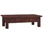 vidaXL Coffee Table Classical Brown 100x50x30 cm Solid Mahogany Wood