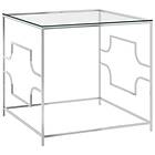 vidaXL Coffee Table 55x55x55 cm Stainless Steel