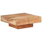 vidaXL Coffee Table 80x80x28 cm Solid Acacia Wood
