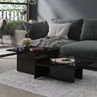 vidaXL Coffee Table High Gloss Black 111.5x50x33 cm Chipboard