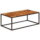 vidaXL Coffee Table 110x60x40 cm Solid Acacia Wood and Steel