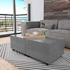 vidaXL Coffee Table High Gloss Grey 120x60x35 cm