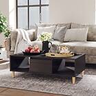 vidaXL Coffee Table High Gloss Grey 103.5x60x35 cm Chipboard