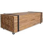vidaXL Kahvipöytä 110x45x38 cm Solid Teak Wood