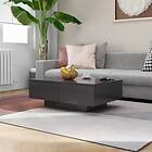 vidaXL Coffee Table Grey 90x60x31 cm Chipboard