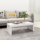 vidaXL Coffee Table White 110x50x35 cm Chipboard