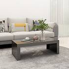 vidaXL Coffee Table High Gloss Grey 110x50x35 cm Chipboard