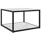 vidaXL Coffee Table White 60x60x35 cm Tempered Glass