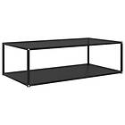 vidaXL Coffee Table Black 120x60x35 cm Tempered Glass