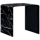 vidaXL Coffee Table Black Marble 50x50x45 cm Tempered Glass