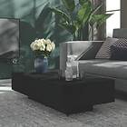 vidaXL Coffee Table Black 115x60x31 cm Chipboard