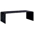 vidaXL Coffee Table Black Marble 98x45x31 cm Tempered Glass