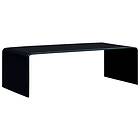 vidaXL Coffee Table Black 98x45x31 cm Tempered Glass