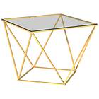 vidaXL Coffee Table Gold 80x80x45 cm Stainless Steel