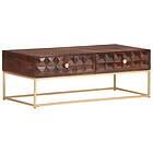 vidaXL Coffee Table 112x50x40 cm Solid Mango Wood