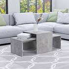 vidaXL Coffee Table Set Concrete Grey 100x48x40 cm Chipboard