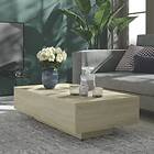 vidaXL Coffee Table Sonoma Oak 115x60x31 cm Chipboard