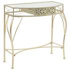 vidaXL Side Table French Style Metal 82x39x76 cm Gold