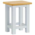 vidaXL End Table 27x24x37 cm Solid Oak Wood