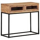 vidaXL Console Table 90x35x76 cm Solid Acacia Wood