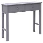 vidaXL Console Table Grey 90x30x77 cm Wood