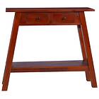 vidaXL Console Table Classical Brown 90x30x75cm Solid Mahogany Wood