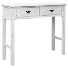 vidaXL Console Table Antique White 90x30x77 cm Wood