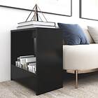 vidaXL Side Table Black 50x26x50 cm Chipboard