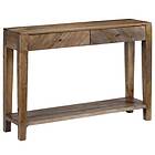 vidaXL Console Table Solid Mango Wood 118x30x80 cm