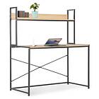 vidaXL Computer Desk Black and Oak 120x60x138 cm