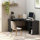 vidaXL L-Shaped Corner Desk Grey 120x140x75 cm Chipboard