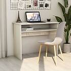vidaXL Desk High Gloss White 90x50x74 cm Chipboard